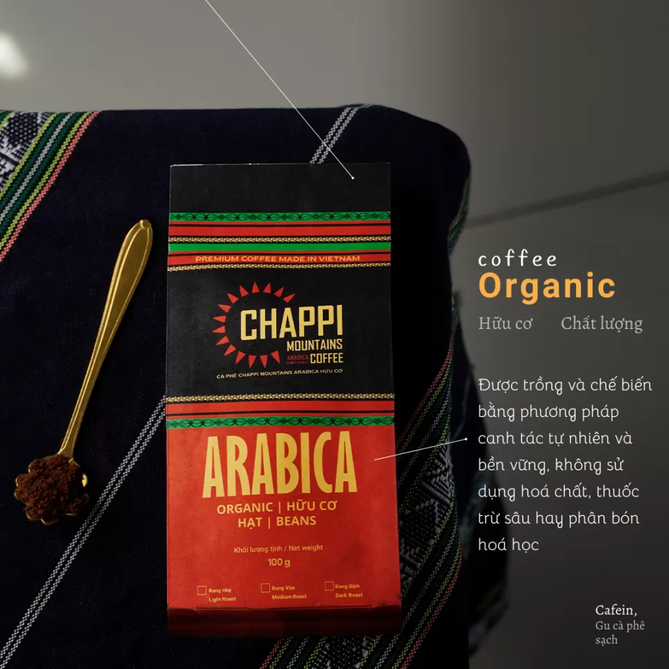 CÀ PHÊ BỘT ARABICA HỮU CƠ ORGANIC (Hữu cơ đã được kiểm nghiệm)